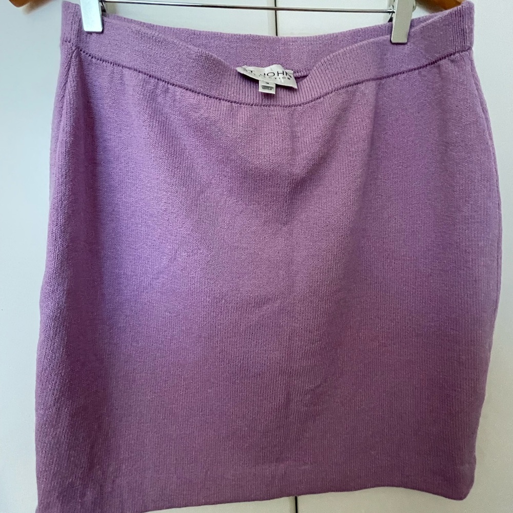 St. John Lavender Knit Mini Skirt